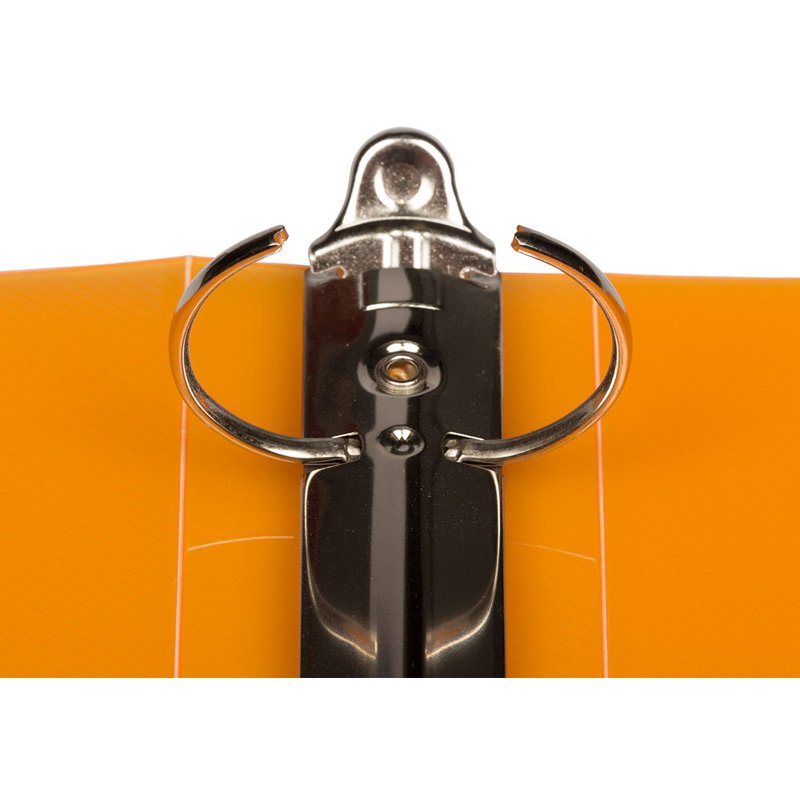 1.5 Inch Plastic Binder with Metal Rings - Orange Office Organizer
