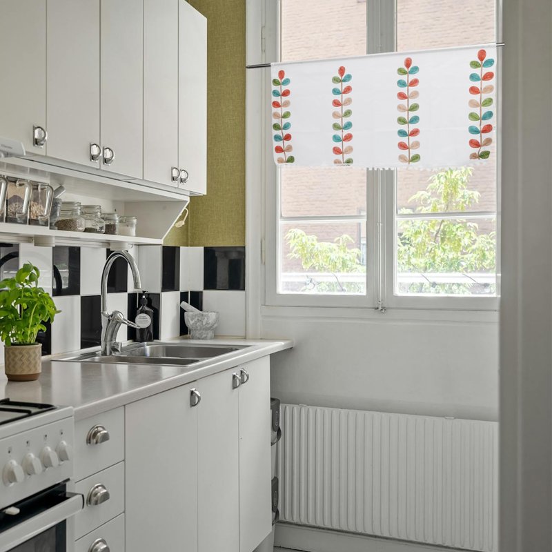 Short White Kitchen Net Curtain Set with Eyelets - Brighten & Privacy