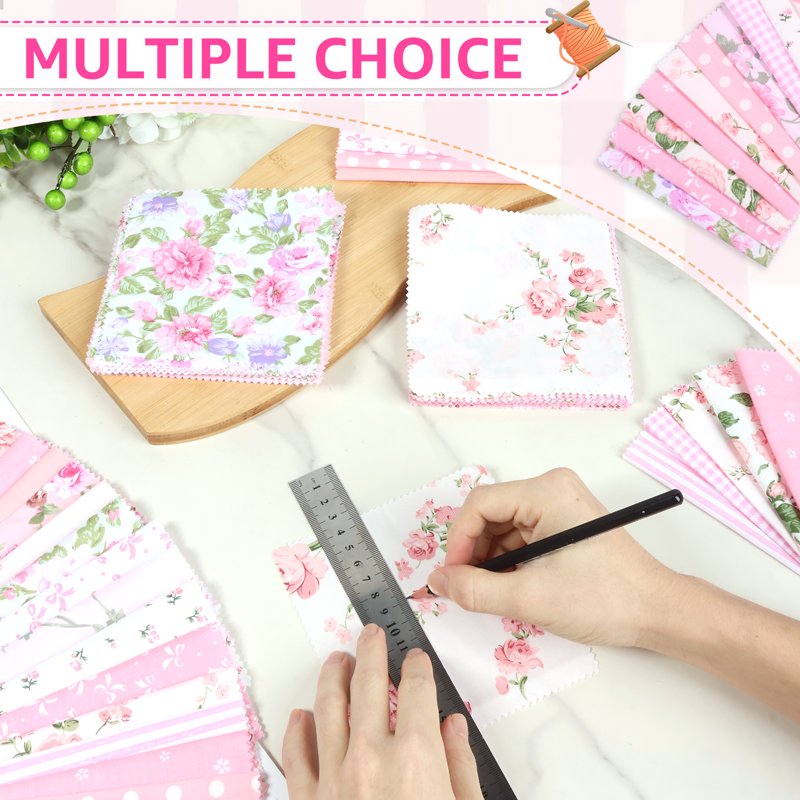 Cotton Patchwork Charm Pack for Quilting and Sewing - 126 Pieces