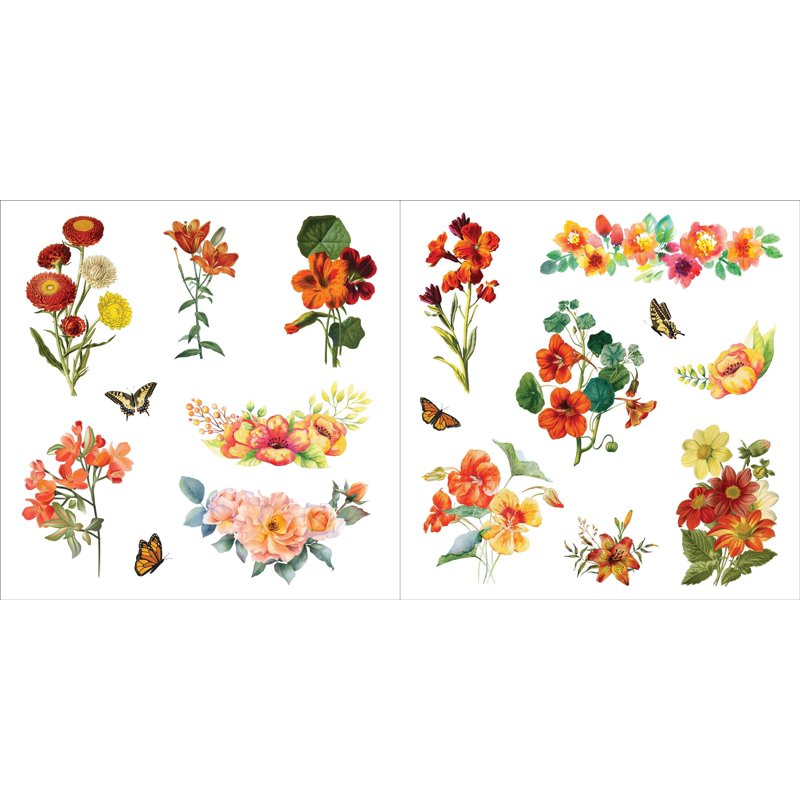 Botanical Sticker Book for Journaling and Crafts - Bunches of Botanicals