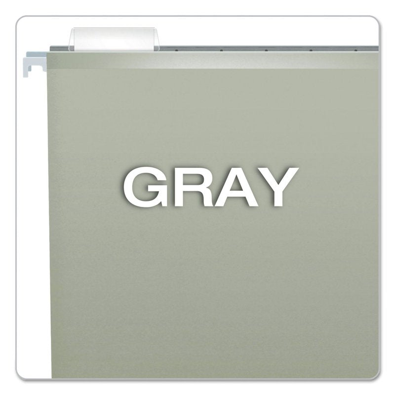 Pendaflex Reinforced Legal Hanging File Folders Gray 25 Pack