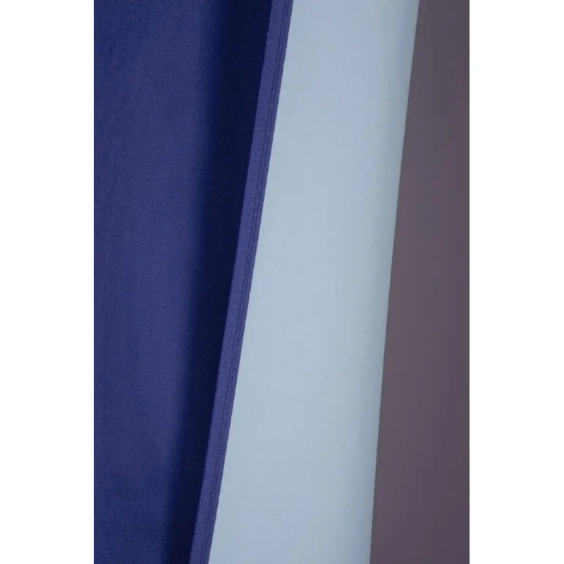 Navy Blue 2-Piece Window Curtain Panel Set with Rod Pocket - Light Blocking, Lined, 37x95 Inches