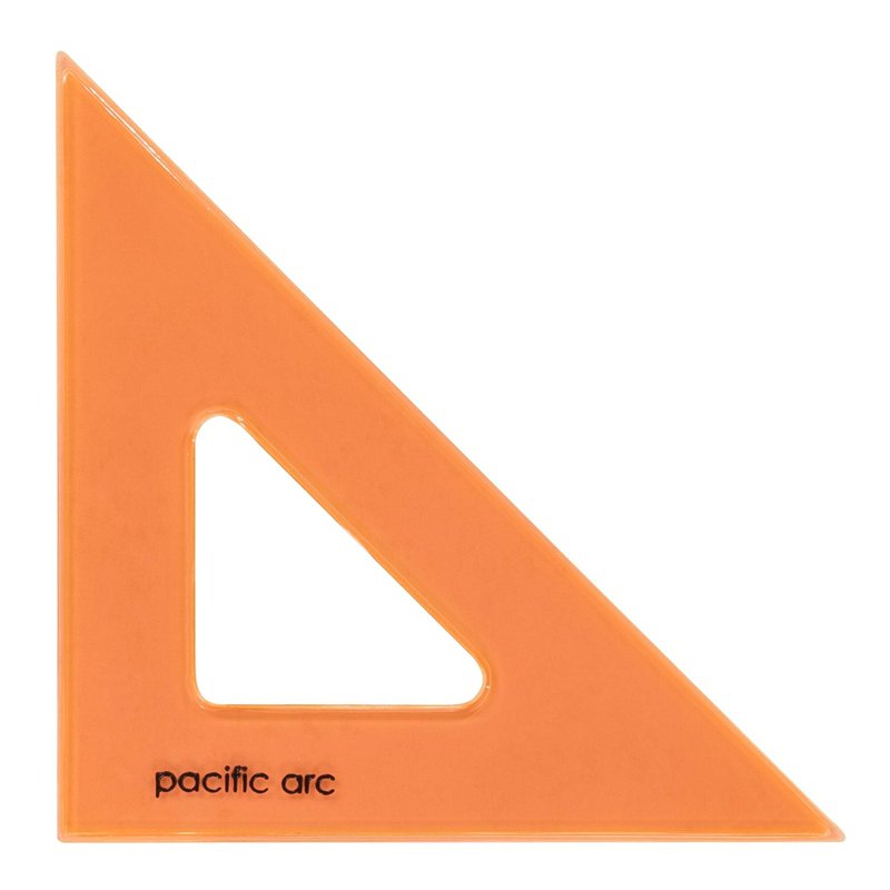 Clear Plastic Drafting Triangle for Technical Drawing and Architecture - 4 Inch, 30/60/90 and 45/90 Angles