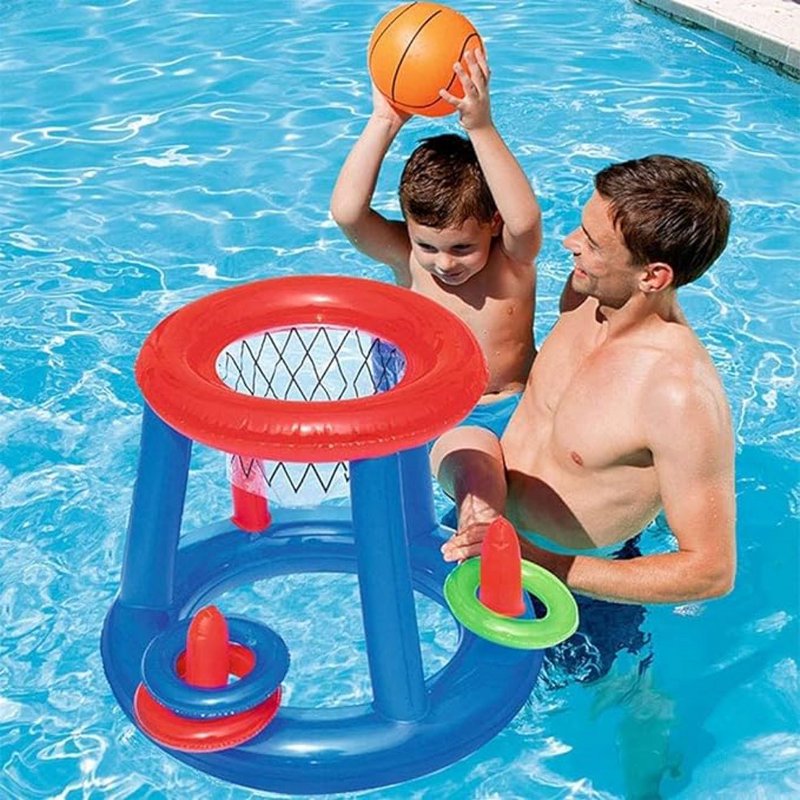 Mini Basketball Set with Pump - 4 or 6 Pack of 6-inch PVC Balls for Indoor, Pool & Party Fun