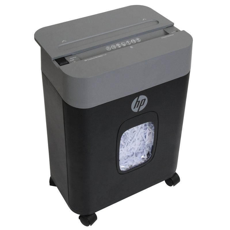 Crosscut Shredder for Office Use - 8 Sheets, Staples & Credit Cards