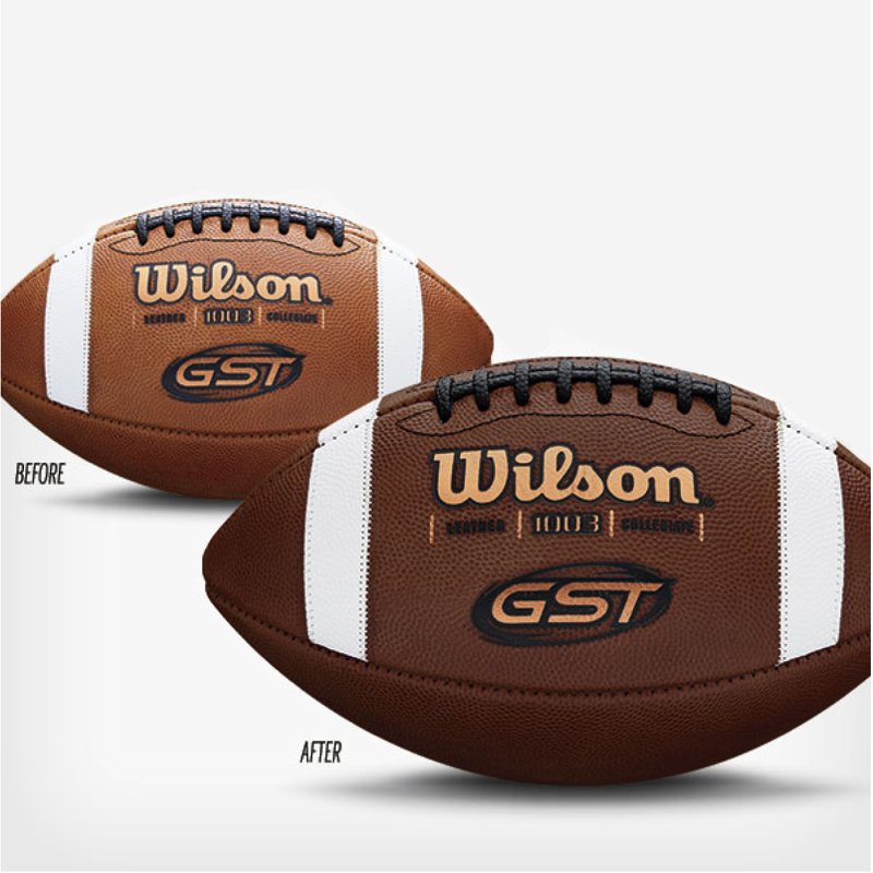 Football Conditioning Kit with Wax and Brush for Leather Balls