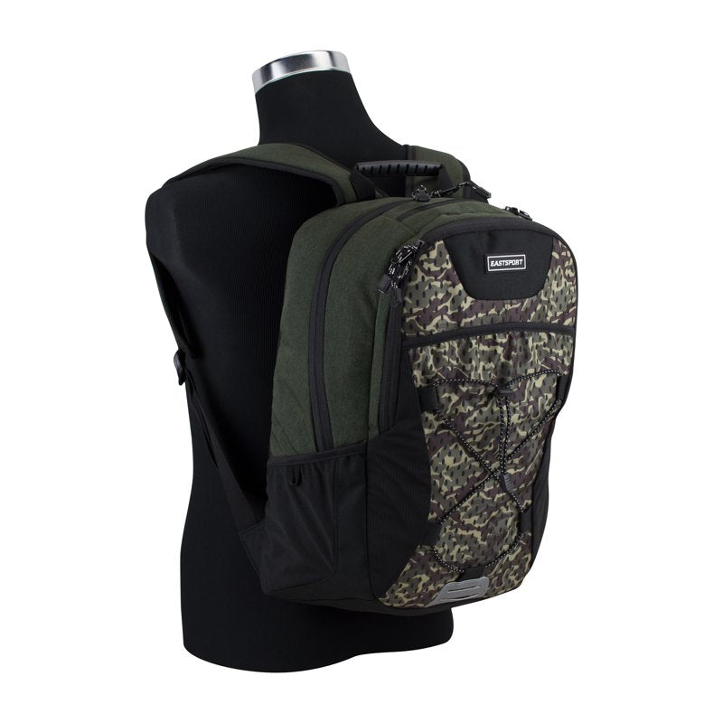 Unisex Camouflage Bungee Backpack - Durable Hiking & School Bag