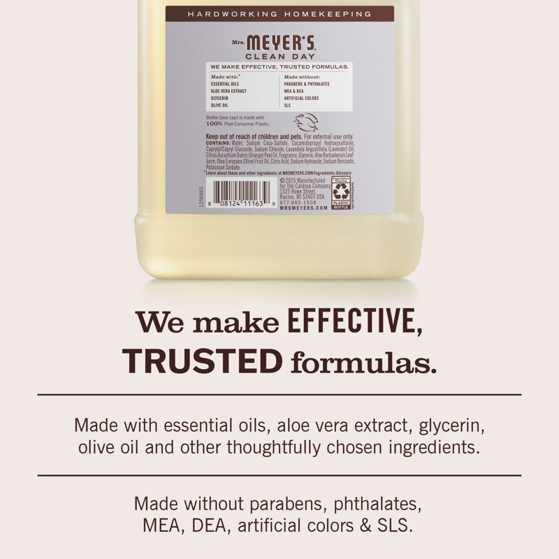 Mrs. Meyer’s Lavender Hand Soap Refill – Moisturizing, Plant-Based, 33 Fl Oz