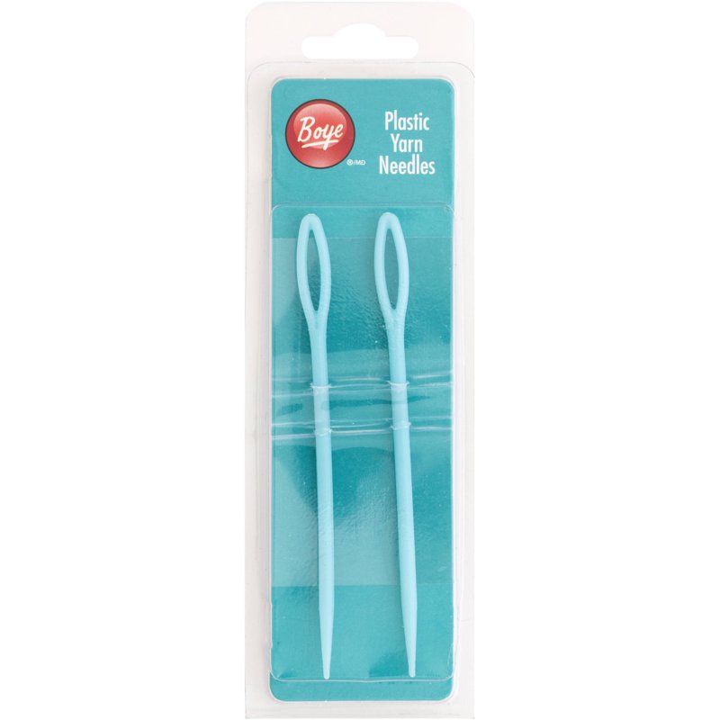 Plastic Yarn Needles Set of 2 - Large Eye Craft Knitting & Crochet Tools
