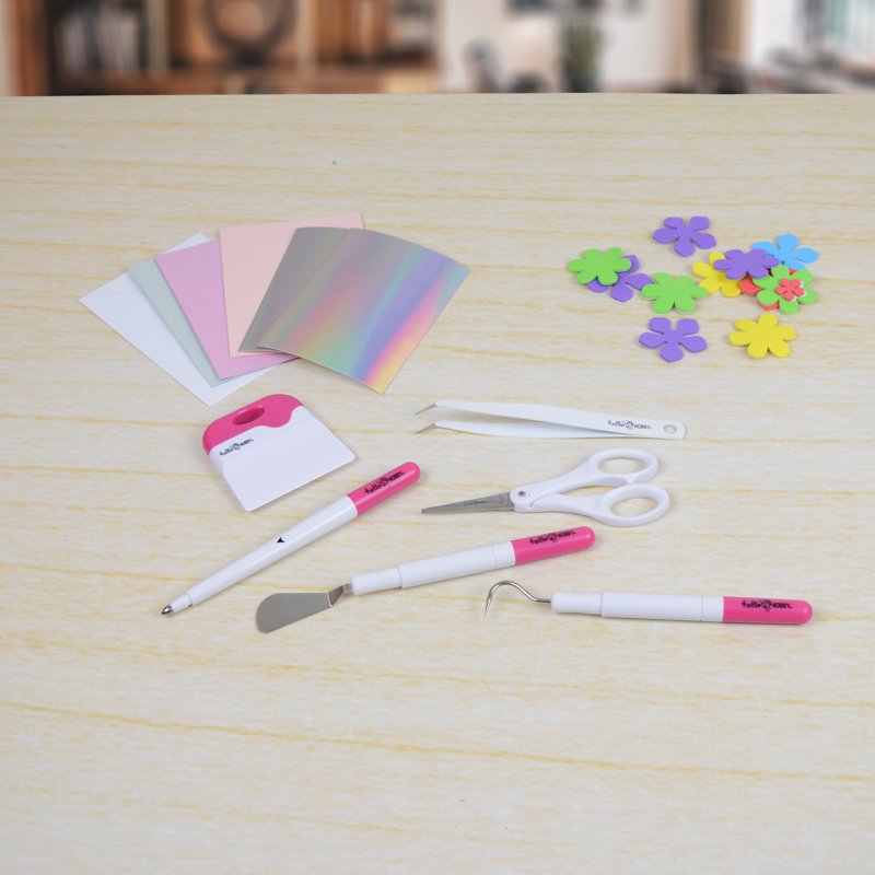 Pink Craft Vinyl Die-Cutting Accessory Tool Kit - 5 Pieces for Scrapbooking & DIY