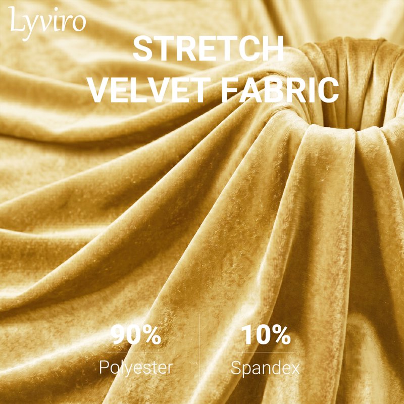 Stretch Velvet Fabric by The Yard - Soft, Elastic Upholstery & Crafts
