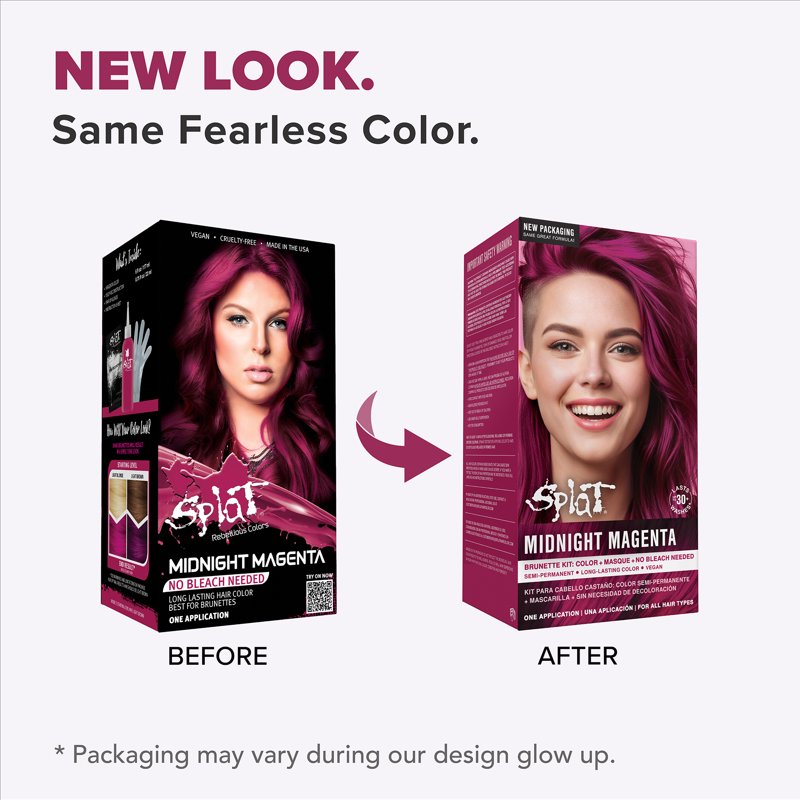Vegan Semi-Permanent Hair Color Kit - Multiple Shades, No Bleach Needed