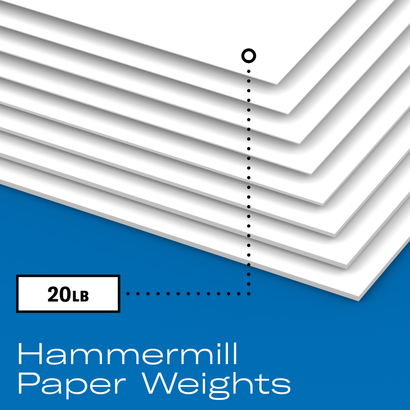 Hammermill Tidal Printer Paper 20 lb 8.5 x 11 White 10 Ream Case