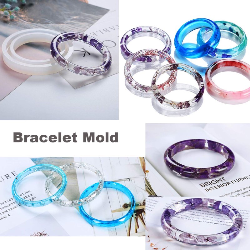 Silicone Resin Molds Kit 229pcs for DIY Jewelry Crafting - Includes Tools and Shapes