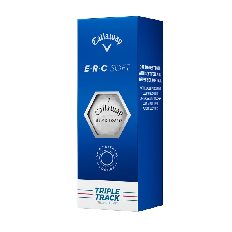 Callaway ERC Soft Triple Track Golf Balls - 12 Pack, Soft Feel & Long Distance