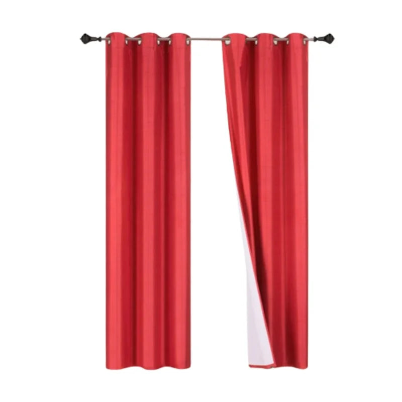 Blackout Window Curtain Panels 2-Pack - Room Darkening, Insulating, Noise Reducing, 84 Inch