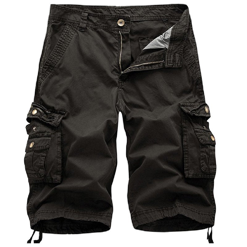 Men's Multi-Pocket Cargo Shorts - Casual Tactical Work Shorts Big & Tall