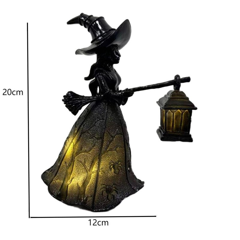 Halloween Witch Lamp - Spooky Decorative Table Light for Home & Party
