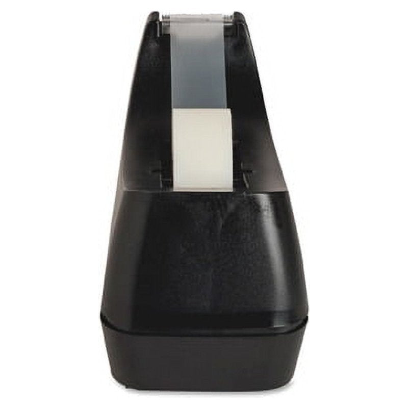 Desktop Tape Dispenser for Standard 1/2" & 3/4" Tape Rolls - Heavy Duty Plastic, Nonskid Base
