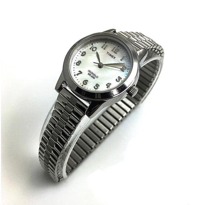 Women's Dress Watch with Silver/MOP Dial and Expansion Band - Timex Essex Avenue