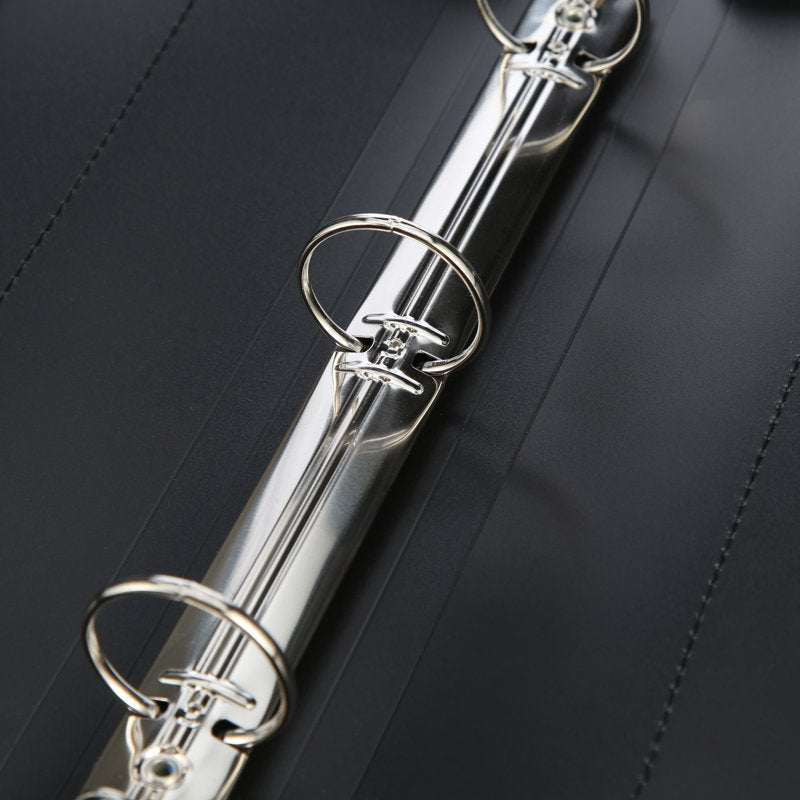 Zipper Binder with 1.5-Inch Rings - Flexible Poly Cover, Double Pockets