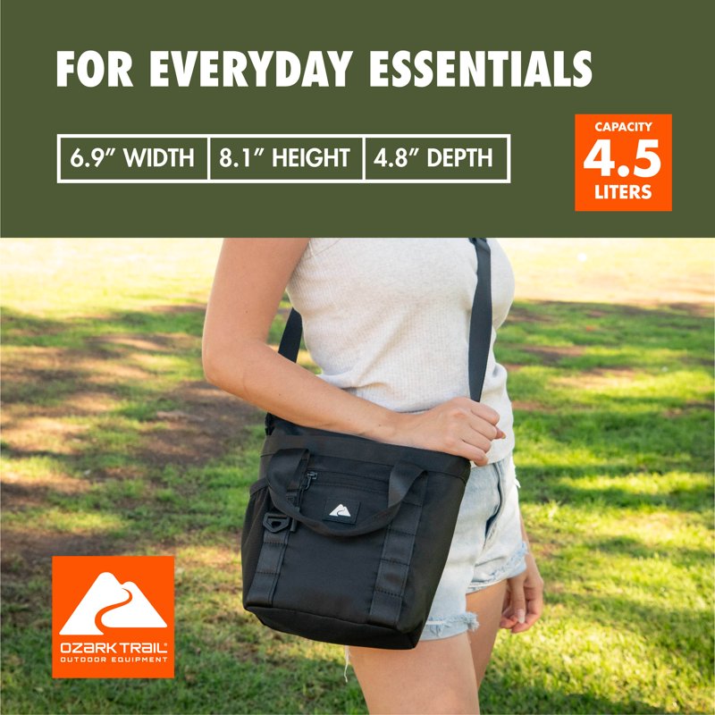 Unisex Compact Shoulder Bag with Adjustable Strap - 4.5L Capacity