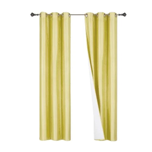 Blackout Window Curtain Panels 2-Pack - 84 Inch Light Blocking Bedroom Drapes
