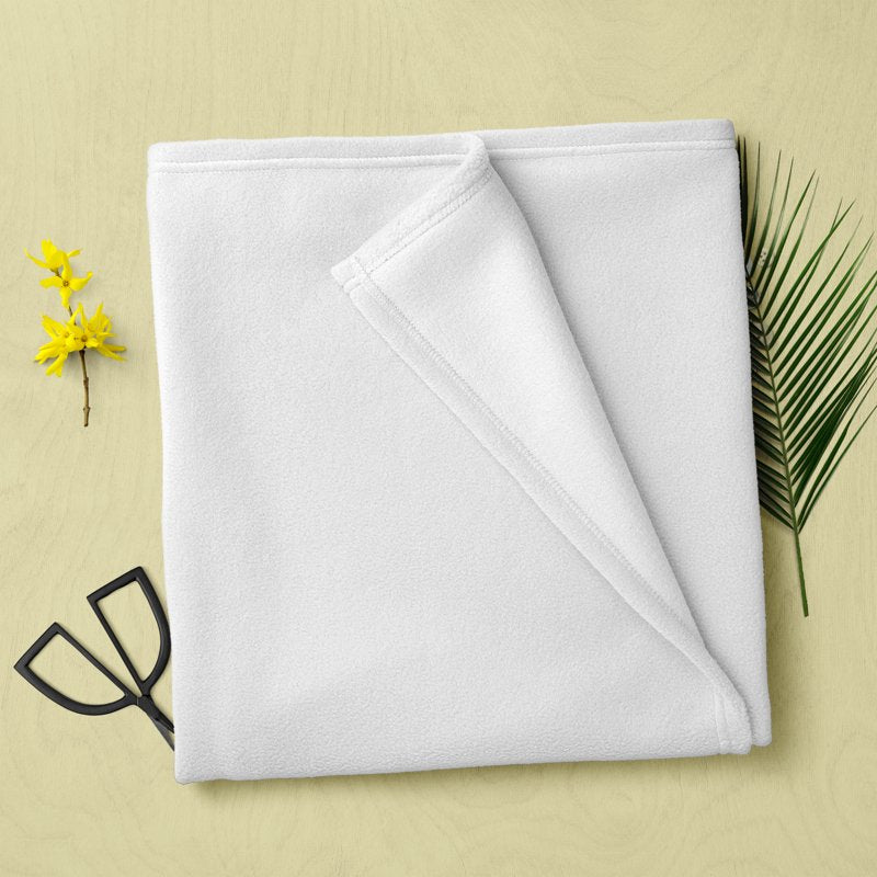 Fleece Fabric 1.5 Yards - White Brushed Polyester for DIY Crafts