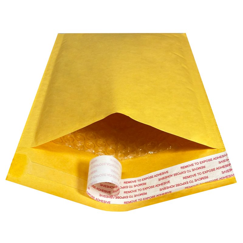 Self-Sealing Kraft Bubble Mailers 6x10 Inches Pack of 250 - Protective Shipping Envelopes