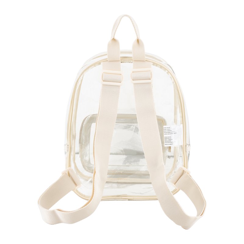 Clear Fashion Dome Backpack with Frameless Design and Adjustable Straps