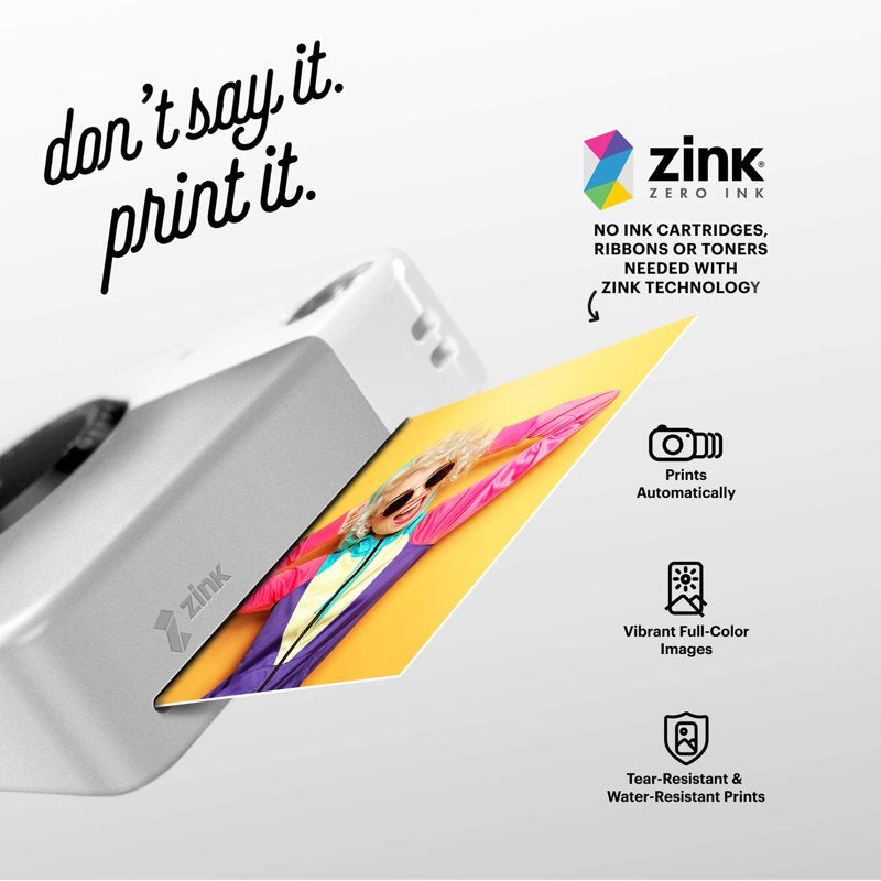 Kodak Zink Photo Paper Kit 2x3 Inches with Frames, Album & Stickers