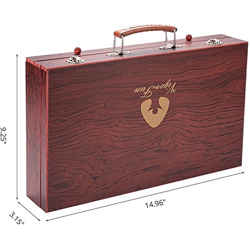 129-Piece Art Kit for Beginners and Professionals with Wooden Storage Case