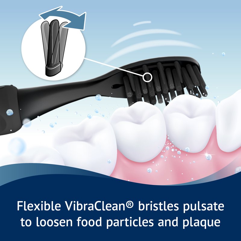 Electric Toothbrush with Charcoal Bristles - Deep Clean & Gum Massager