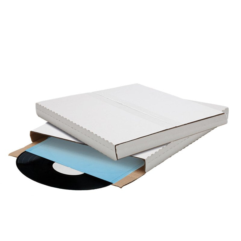 Heavy-Duty Record Mailer Boxes - 45RPM Shipping Packaging, 7.5x7.5x1 Inches, Multiple Pack Sizes