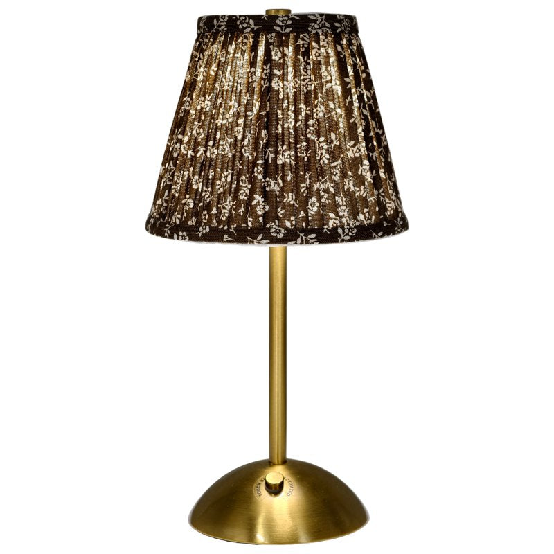 Rechargeable Table Lamp with Floral Pattern - Cordless, Touch Control, 3 Light Temperatures