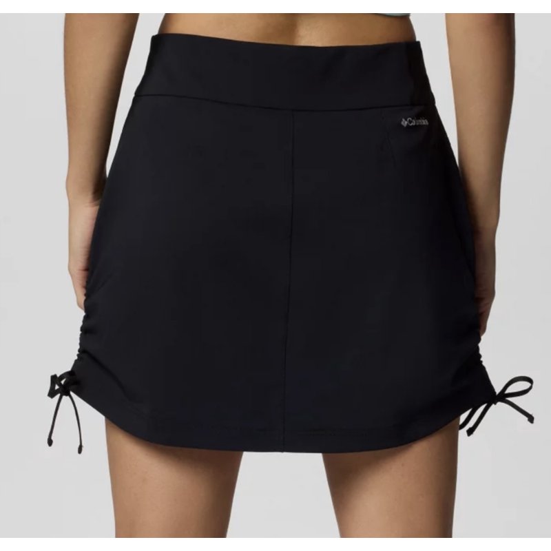 Women's Omni-Shield Stretch Skort - UPF 50 Sun Protection, Adjustable Length, Black, Small