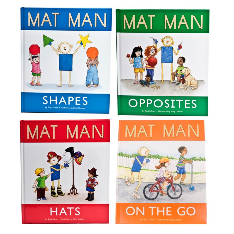 Build Mat Man Educational Kit with Wood Pieces, Book Set, Poster, and Sing Along CD