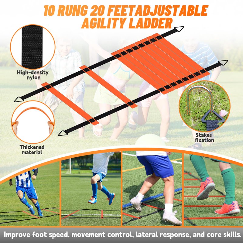 4x3 ft Kids Soccer Goal Set - Portable Pop-Up Goals with Ball, Cones, Ladder & Targets (2 Pack)
