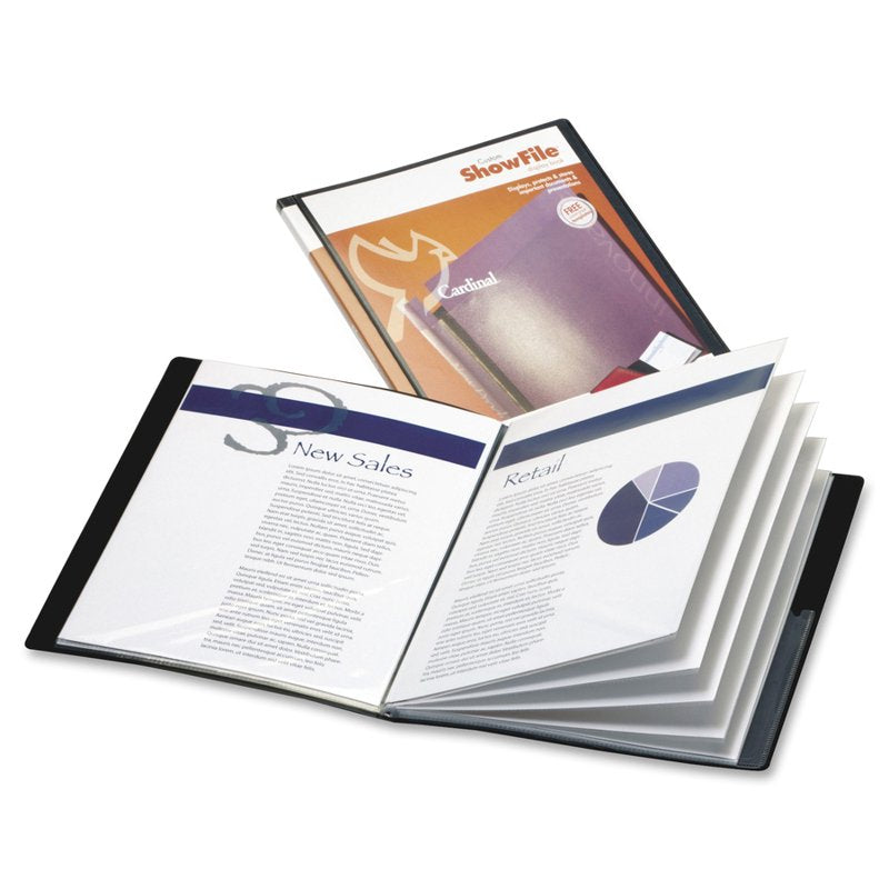 Cardinal ShowFile Display Book with Custom Cover & 24 Letter-Size Sleeves