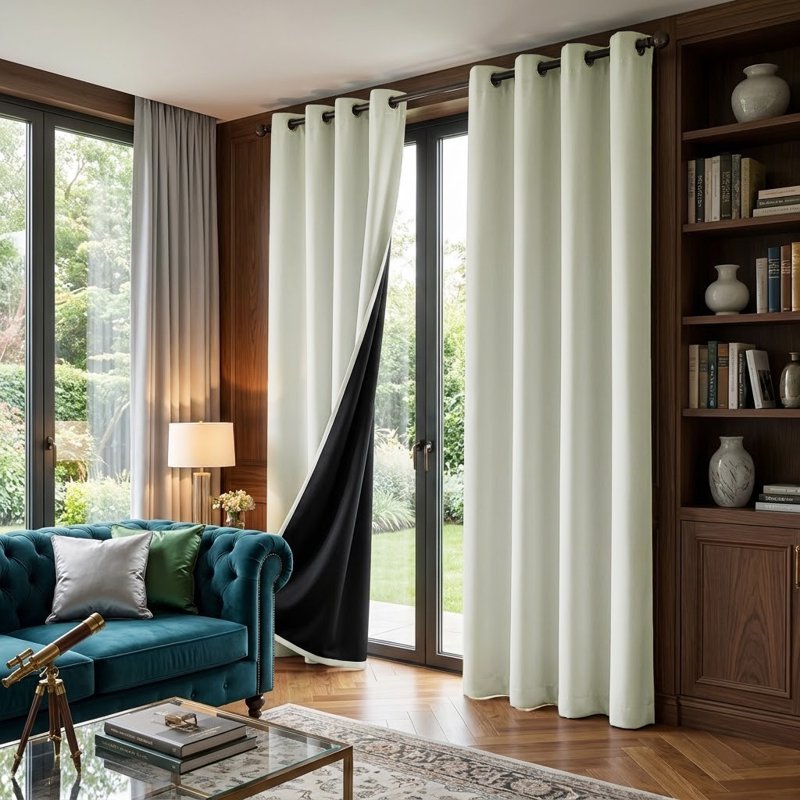 Blackout Window Curtains 2 Panels Thermal Insulated Room Darkening Drapes