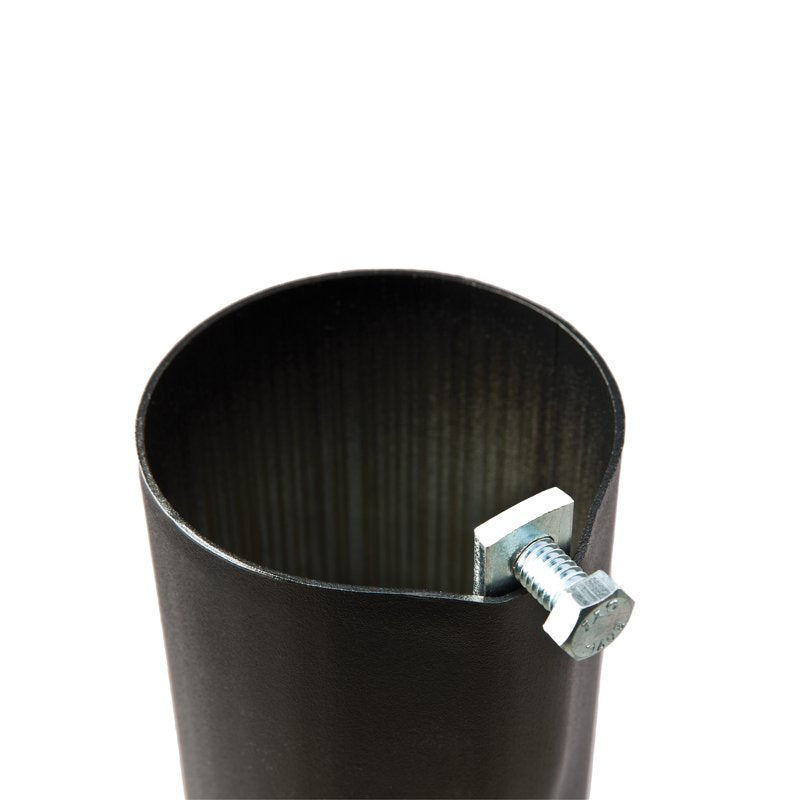 Ground Sleeve for Inground Basketball Systems - 3.5 Inch Steel, Black