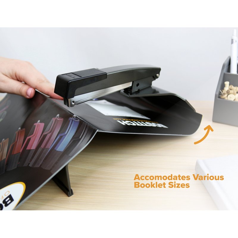 Metal No-Jam Booklet Stapler for Up to 20 Sheets - Centerline Binding