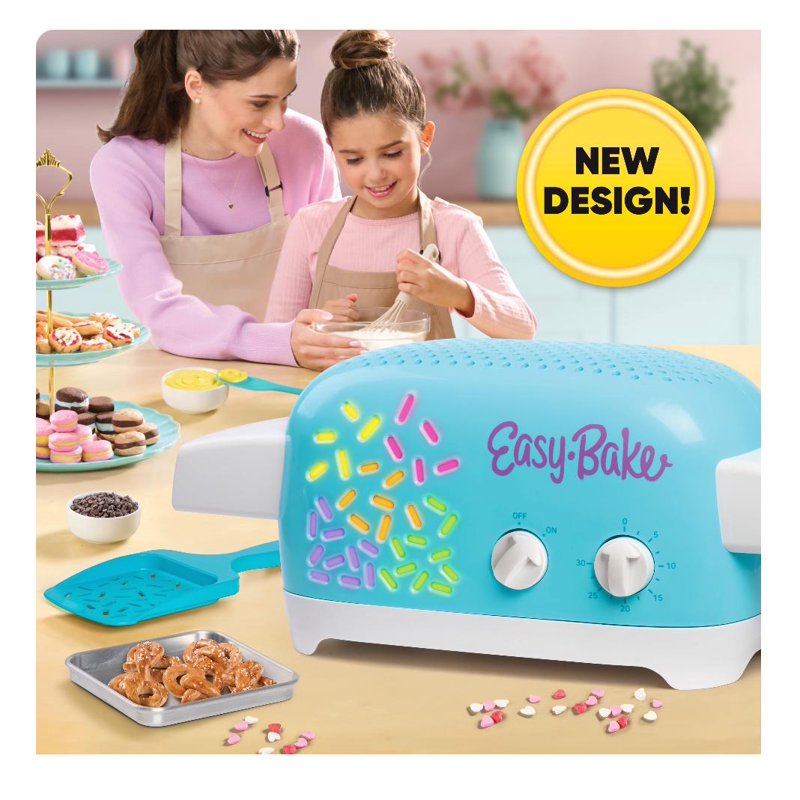 Kids Baking Set with Easy-Bake Oven and Mixes - Pizza & Cookies Bundle