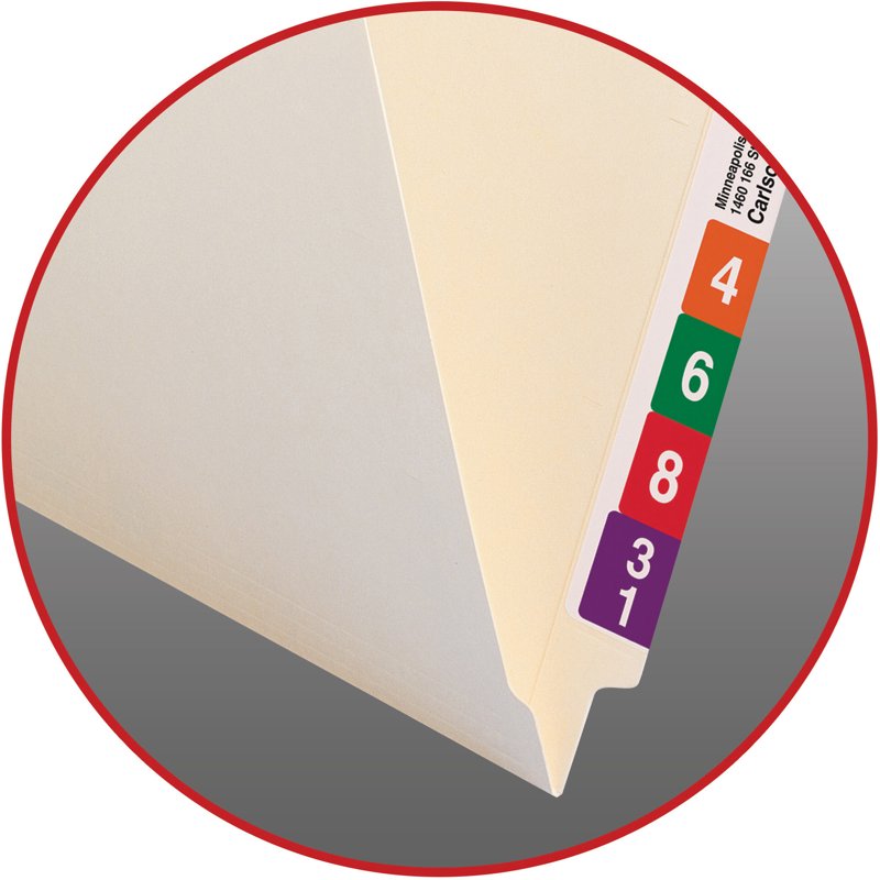 Manila End-Tab File Folders with 2 Fasteners - Letter Size, Pack of 50