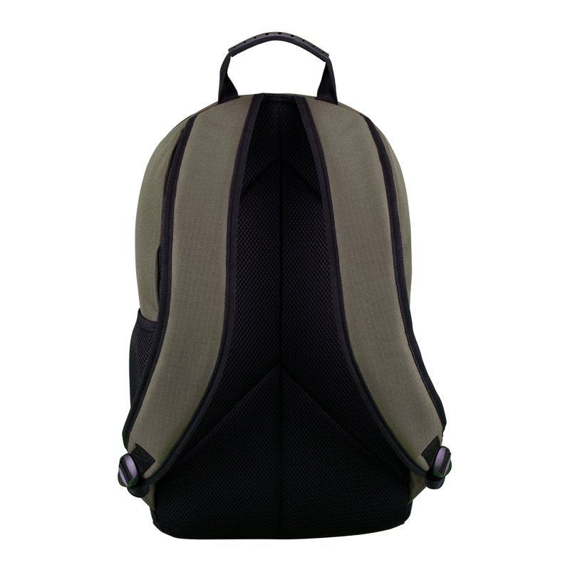 Unisex Army Green Backpack with Laptop Sleeve & Water-Resistant Bottom