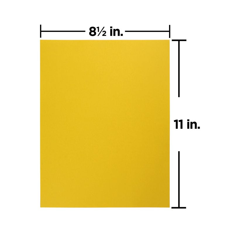 Yellow Printer & Copier Paper 8.5x11 Inch, 24lb, Pack of 100