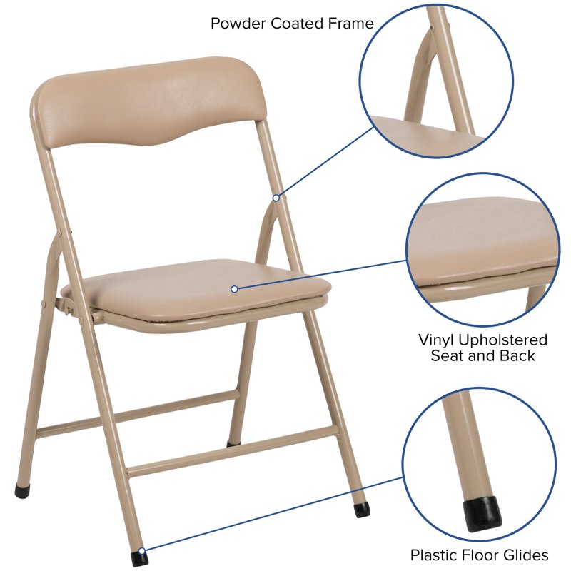 Kids Folding Activity Table and Chairs Set - 3 or 4 Pack, Multiple Colors