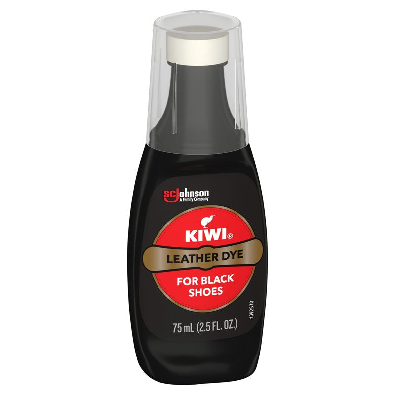 Leather Dye Kit with Sponge Applicator - Water Resistant Black Shoe & Leather Color Restoration