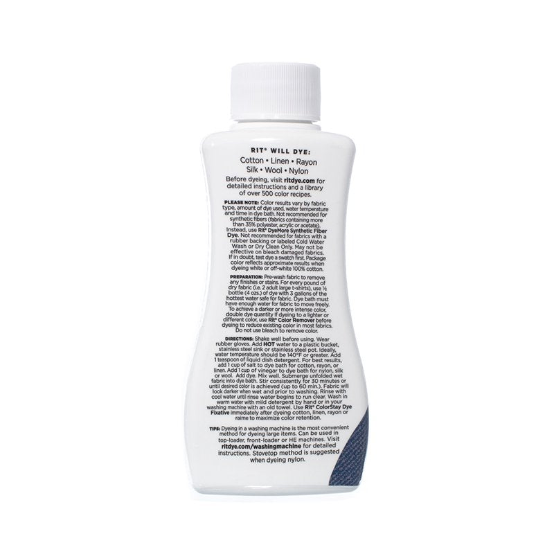 All Purpose Liquid Fabric Dye for Cotton, Linen, Silk & Wool - 8 fl oz