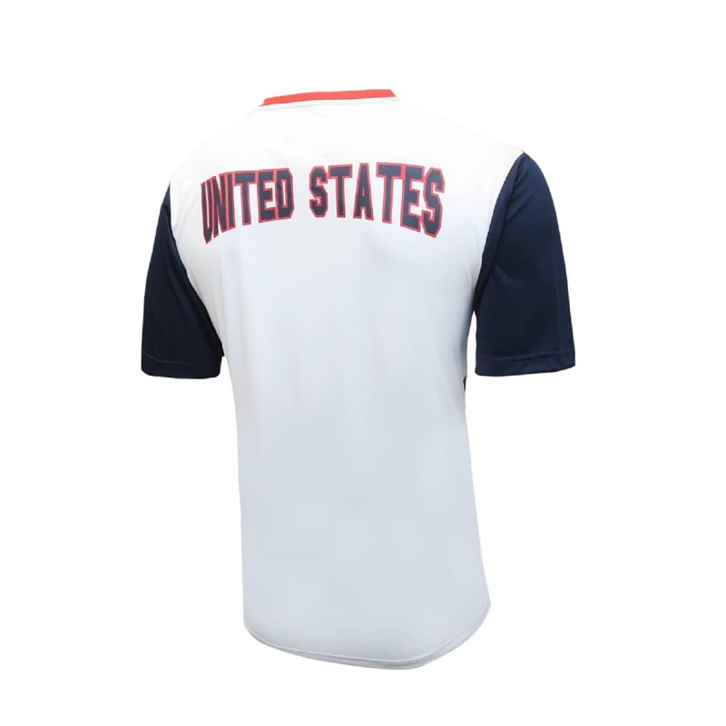 U.S. Soccer T-Shirt - 100% Polyester Game Day Shirt, Shattered White, XL